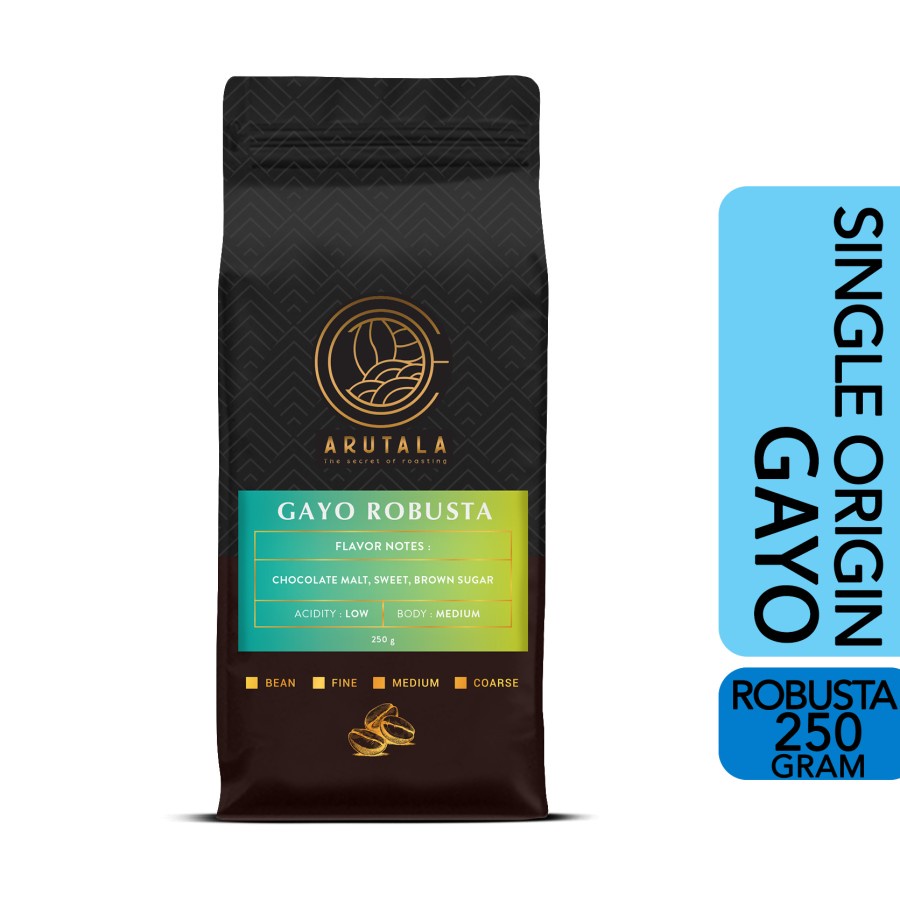 

ARUTALA Kopi Robusta Gayo Coffee 250 gram - Biji