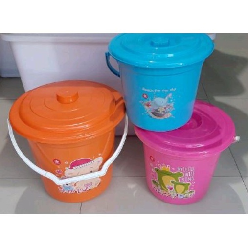 Ember Plastik Tutup 3 Galon / Timba Tutup 3G / Timbo Serbaguna 3 galon