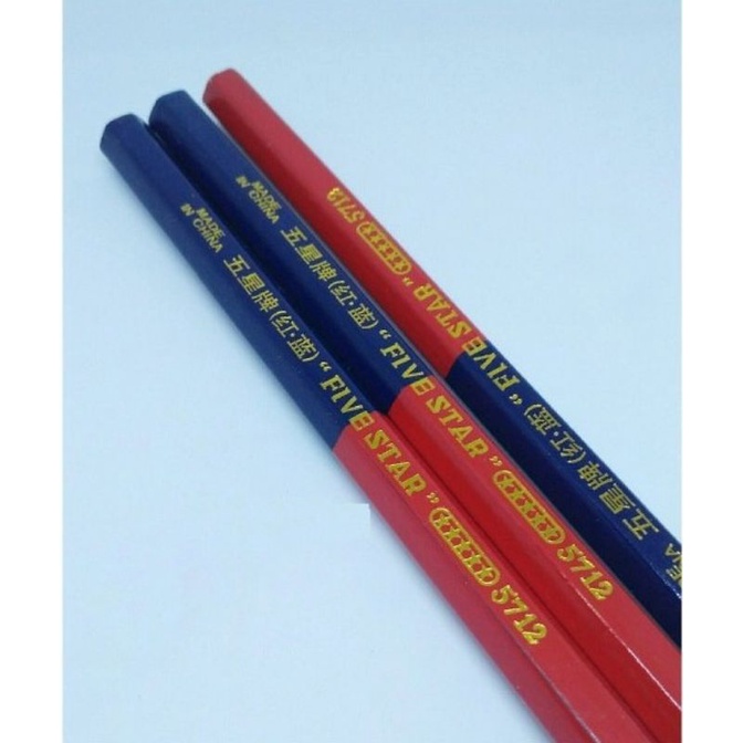 Pensil Jahit Biru Merah