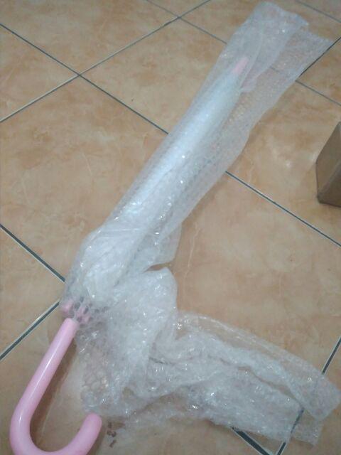 Payung Lipat Umbrella Hujan Jepang Korea Motif Transparan Dekorasi Properti Foto Premium Gift Hadiah