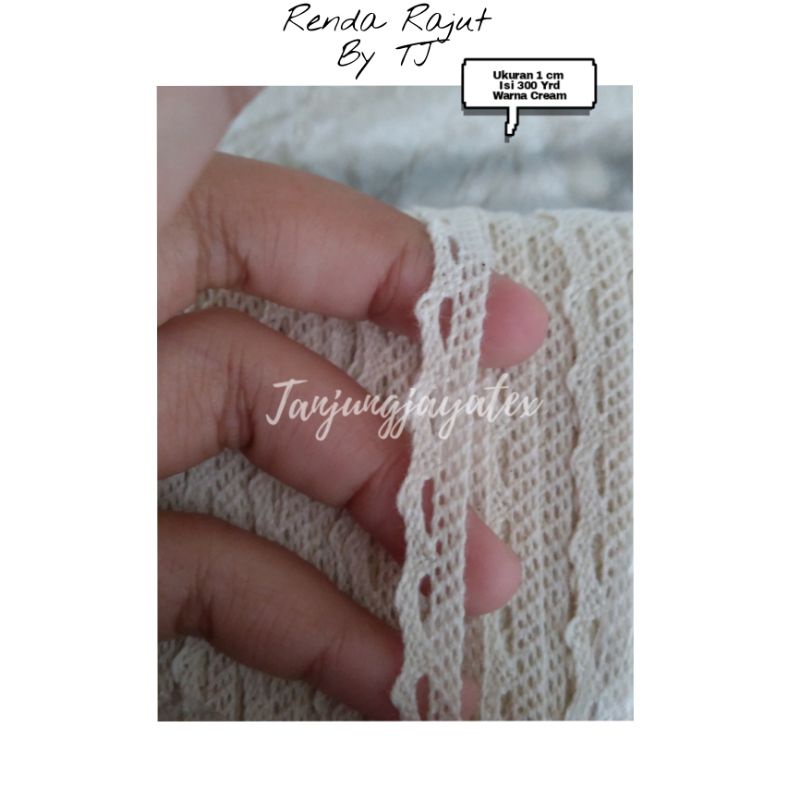 

PITA RENDA Bahan Lace 1 cm warna krem untuk kerajinan tangan