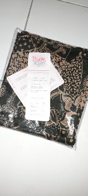 Blouse 208 Aac# Atasan Batik Wanita Lengan Pendek Bahan Katun Stretch