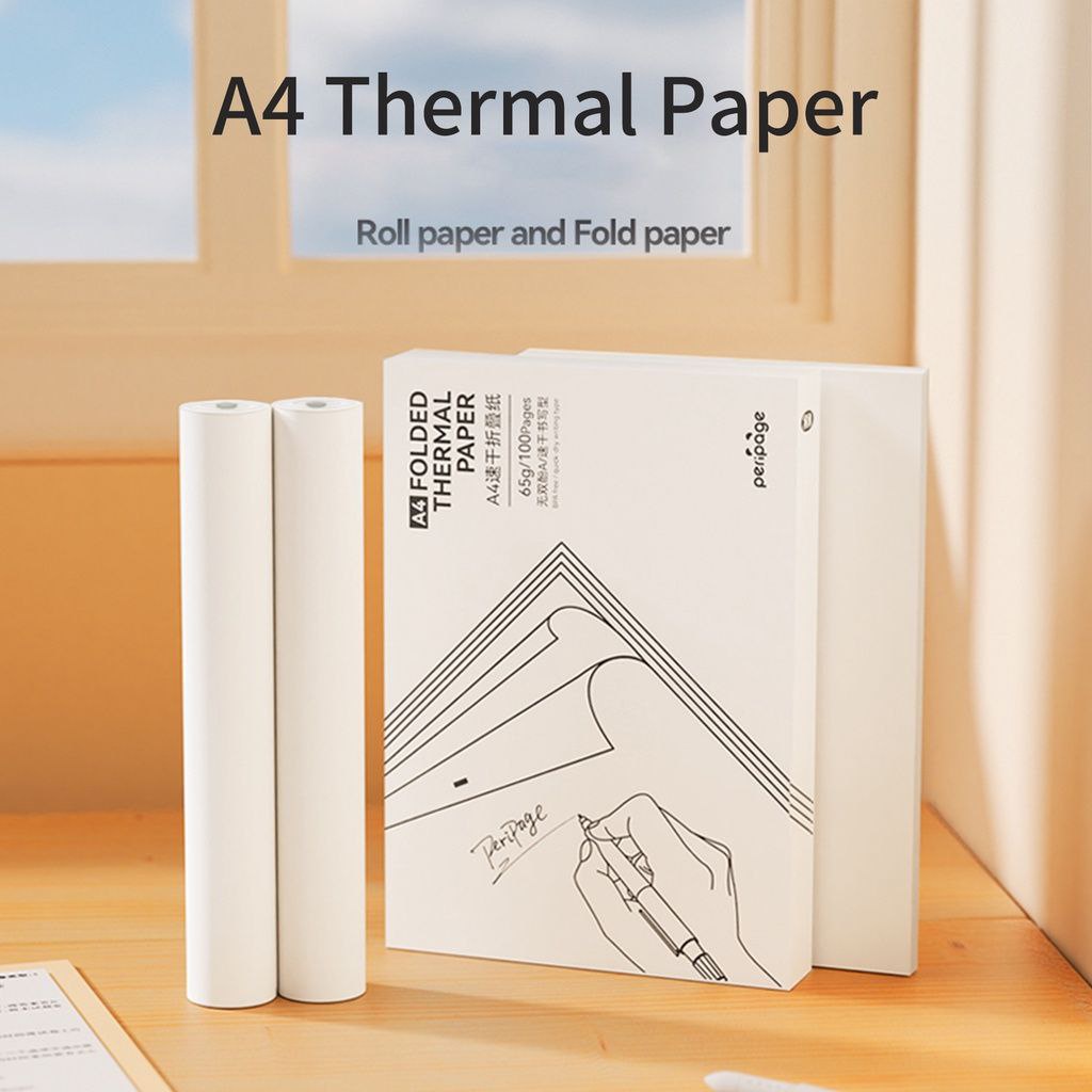 

Kertas Thermal A4 Peripage Folded Rolled Hvs