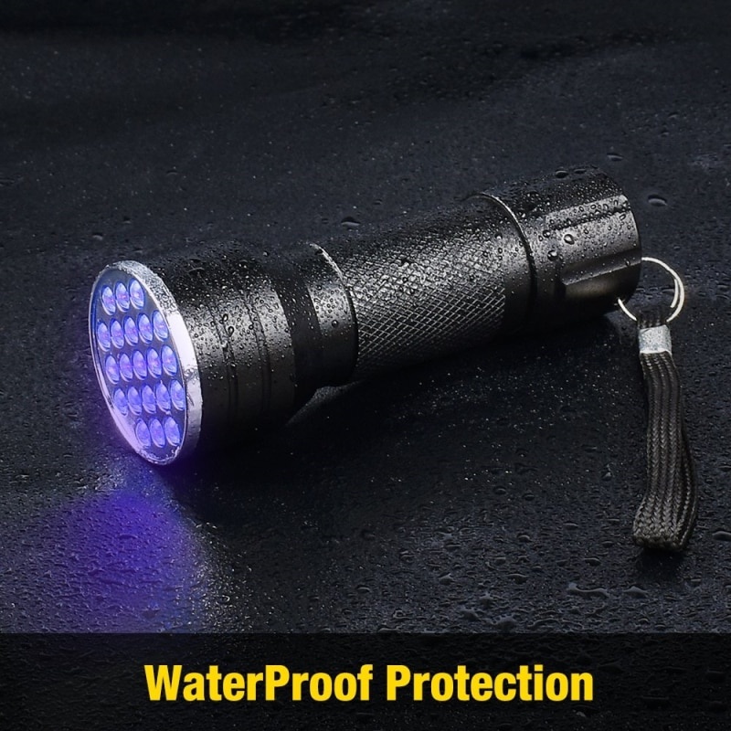 Outdoor Validation Tools Powerful Purplelight Invisible 21 LED UV Ultra Violet Handy Anti-counterfeiting Detection