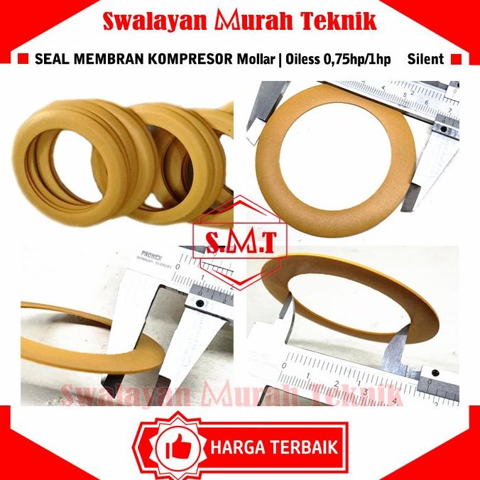 >*>*>*>*] Seal Membran Kompresor Oiless 0,75hp/1hp Compressor Silent Mollar