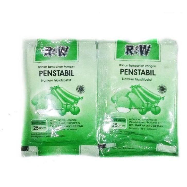 

Penstabil/Pengenyal Rajawali RW sachet 25gr untuk bakso,sosis dll