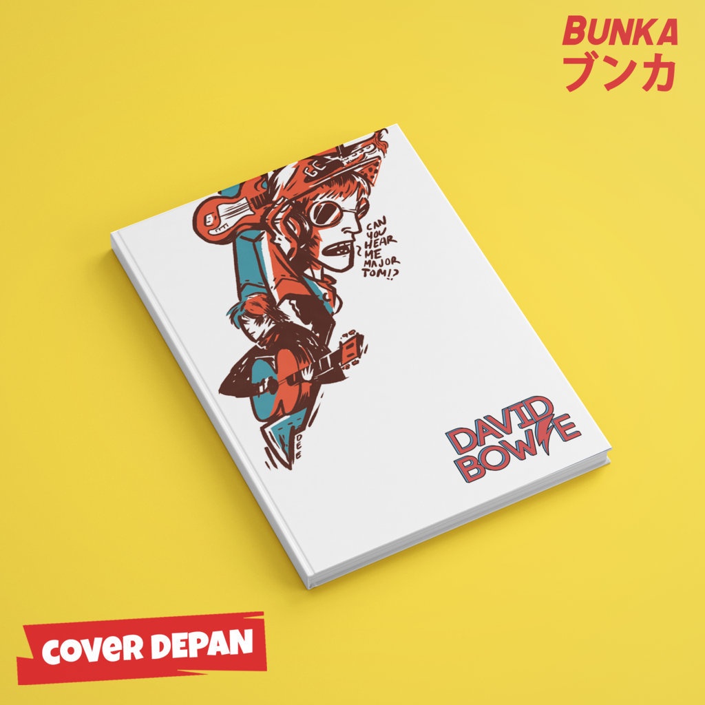 

Notebook 80's Band David Bowie Hardcover A5 Buku Tulis Catatan Notes Agenda Planner Jurnal