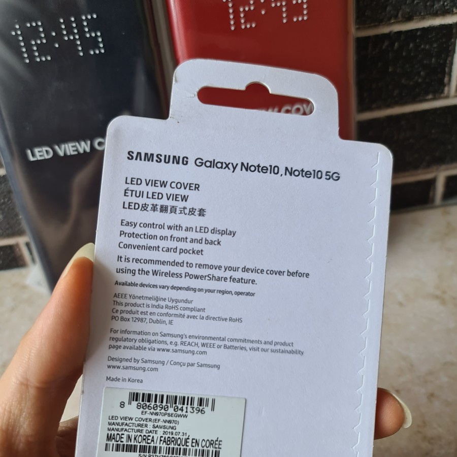 SAMSUNG LED VIEW COVER GALAXY NOTE 10 CASE ORIGINAL RESMI SEIN