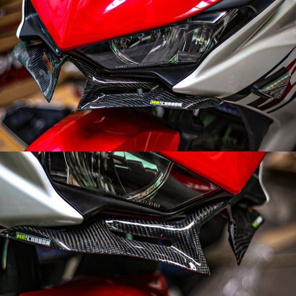 Readyy WINGLET R25 NINJA 250 ZX25R AEROX R15V3 CBR150 CBR250RR WINGLET KUMIS AEROFIN WINGLET CARBON