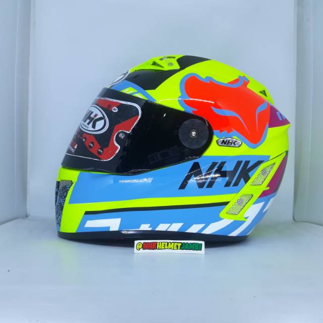 HELM FULLFACE NHK GP PRO / GPPRO / TT RACING / TERMINATOR RACING D-FOX YELLOW FLOURESCENT
