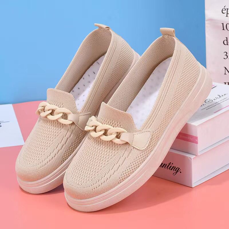 Sepatu Flyknit Shoes Wanita Import JN9191 / Sepatu Slip On Wanita Import