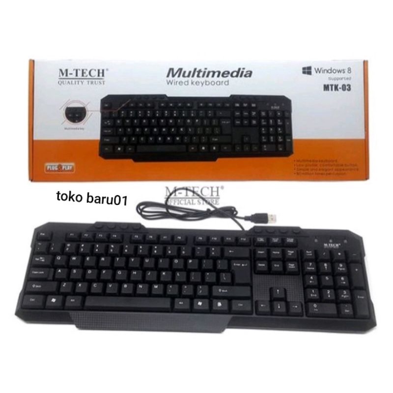 Keyboard M-Tech MTK-03 Keyboard Multimedia Keyboard USB original