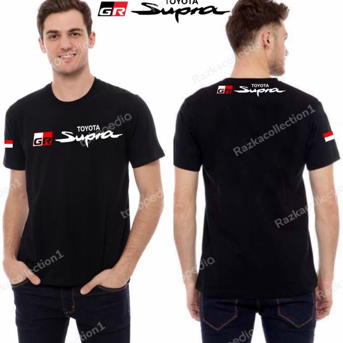 Kaos Pria Lengan Pendek GR Toyota Supra Racing / Baju Otomotif Toyota