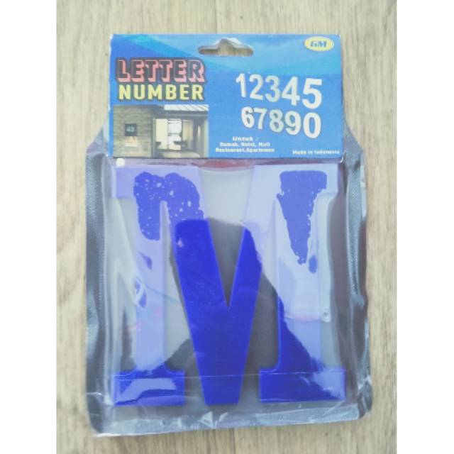 

GM LABEL ACRYLIC HURUF M UKURAN 10CM
