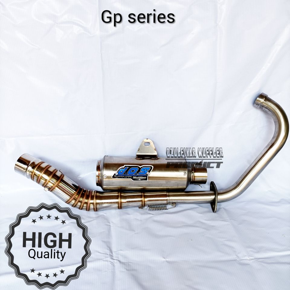 knalpot DOS muffler racing stainless cb glpro megapro tiger vixion satria fu dll-gp series