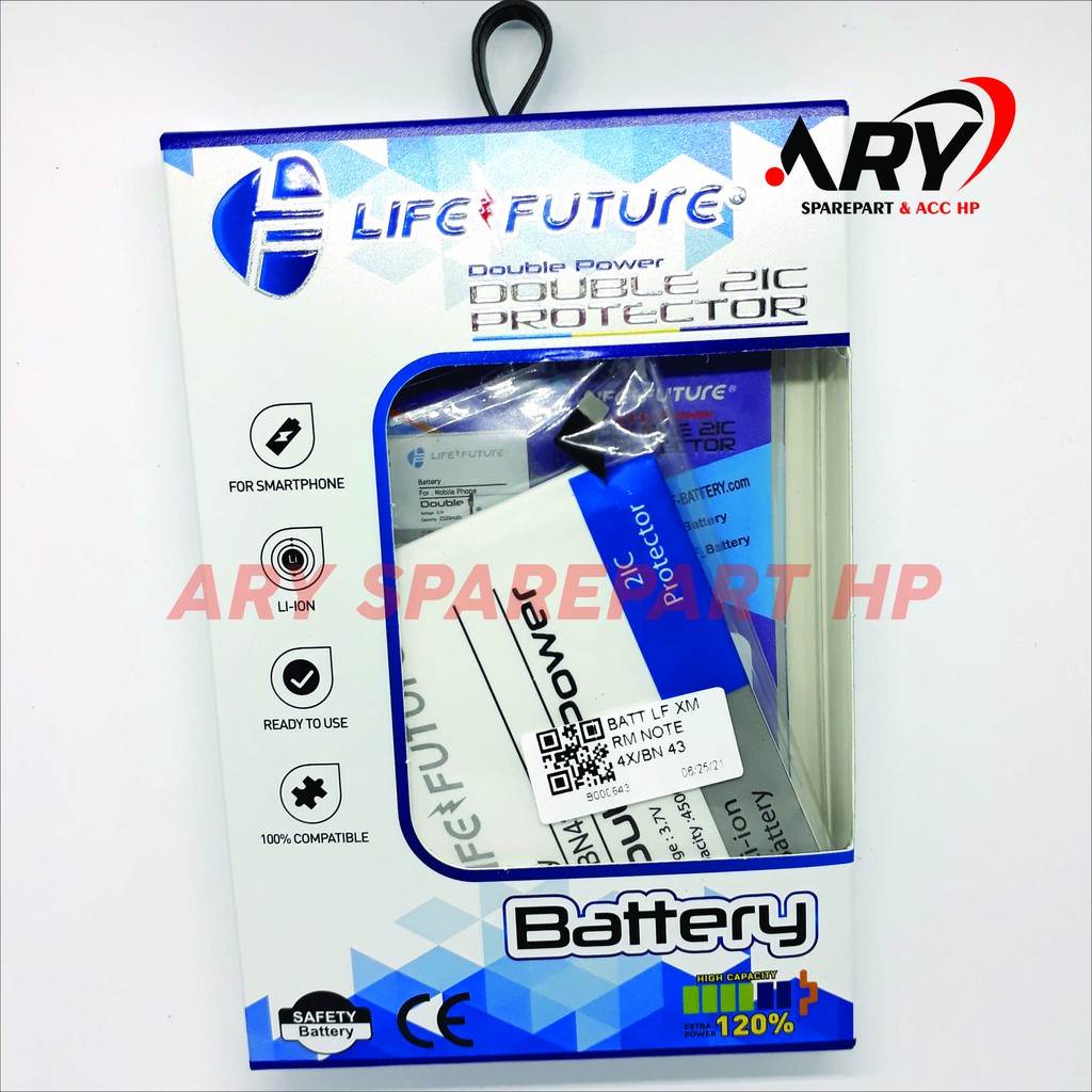 BATERAI XIAOMI REDMI NOTE 4X BN43 / BN 43 LIFE FUTURE