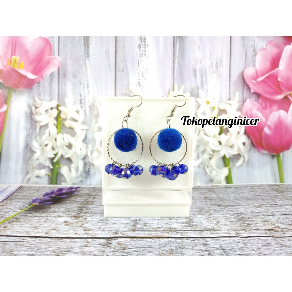 Anting kekinian Murah Handmade By Tokopelanginicer -Anting Fashion Aksesoris Lucu/Giwang/Kerabu