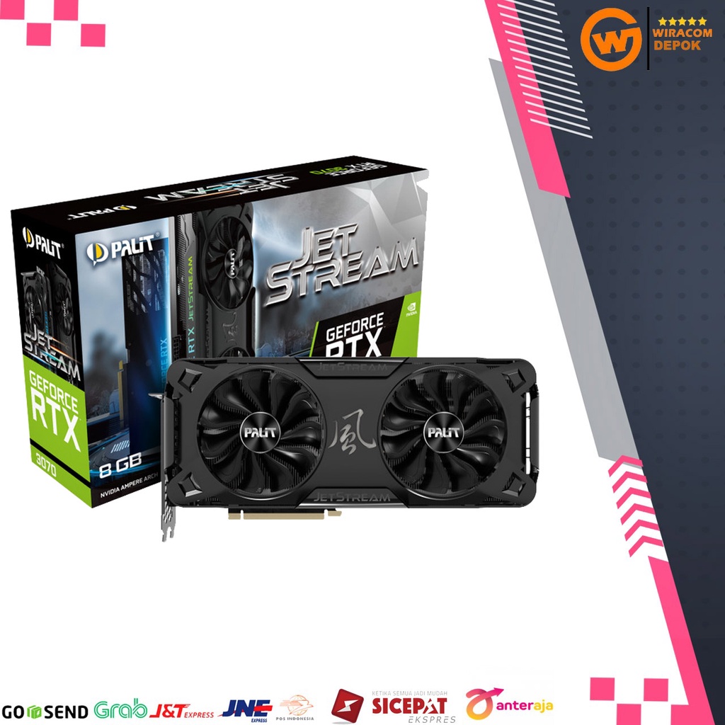 VGA PALIT RTX3070 JS 8G 256BIT RTX 3070 8GB GDDR6 GARANSI RESMI