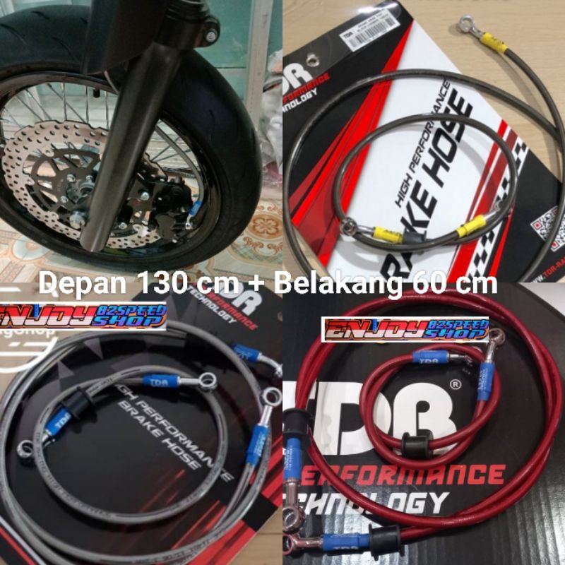 Selang kabel Rem Depan &amp; belakang Tdr racing Trail dan Cros Klx 150 Dtracker Crf Wr155 Asli Tdr racing