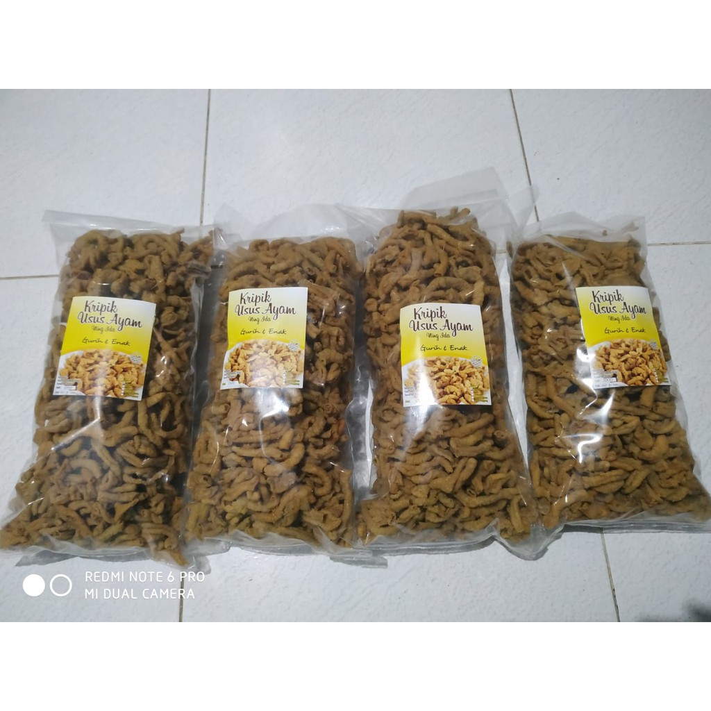 

2Xbtygneal Sakha Snack ) Keripik//Kripik Usus Ayam Terlaris Ning Ida 1Kg Rasa Original
