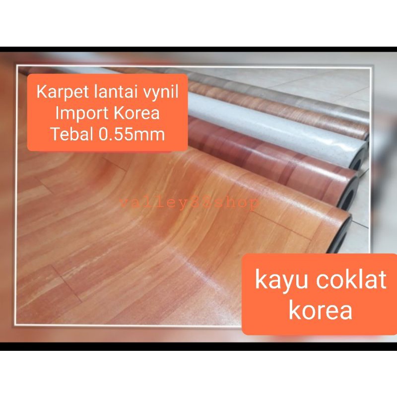 karpet lantai vynil korea tebal lebar 2 meter. Tebal 0.55mm.Karpet meteran anti air/karpet vynil kor