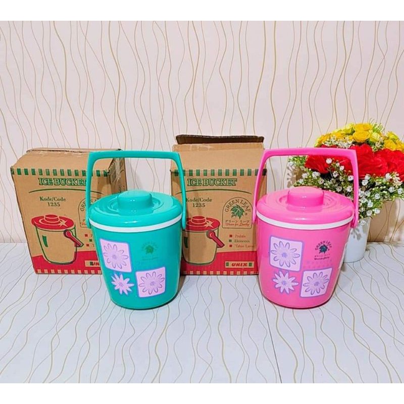 TERMOS ES KECIL 1,5 LITER ICE BUCKET 1,5 LITER MEREK GREEN LEAF