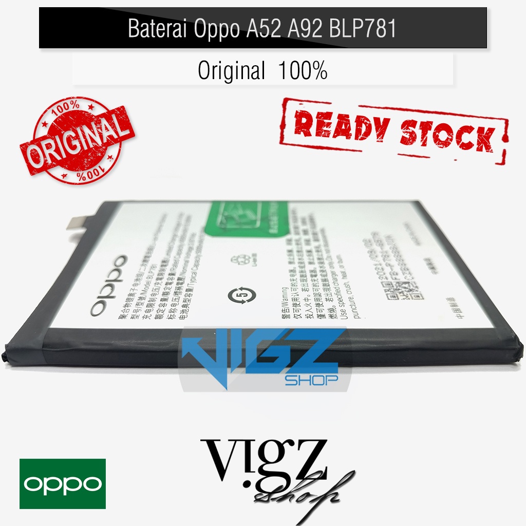 Baterai Oppo A52 A92 BLP781 Original 100%