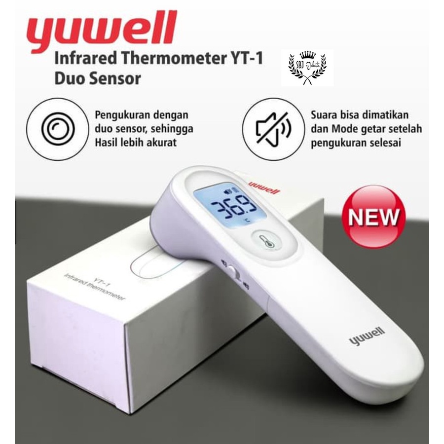 YUWELL Infrared Thermometer YT-1 Duo Sensor | Termometer Infrared | Thermometer Gun | Thermometer Tembak