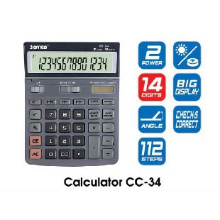 

Joyko KalKulator 14 Digits / Kalkulator CC-34
