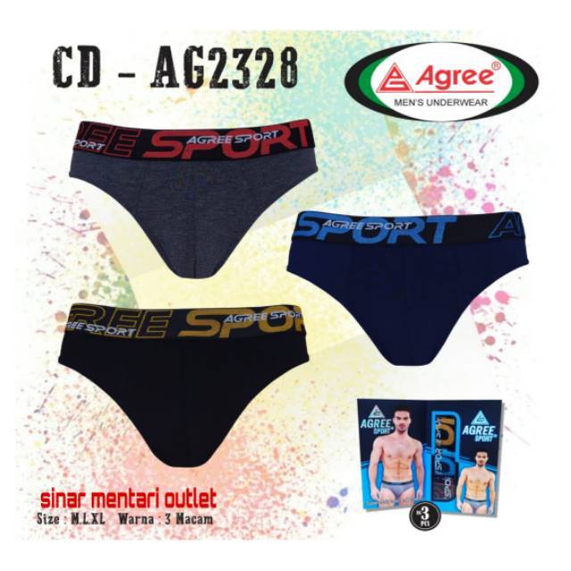 Agree Sport 2328 celana dalam pria masa kini