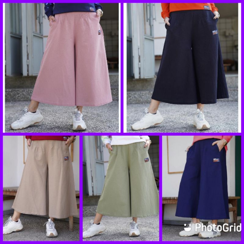 Celana Kulot Midi Linen ORI GYL Autenthic