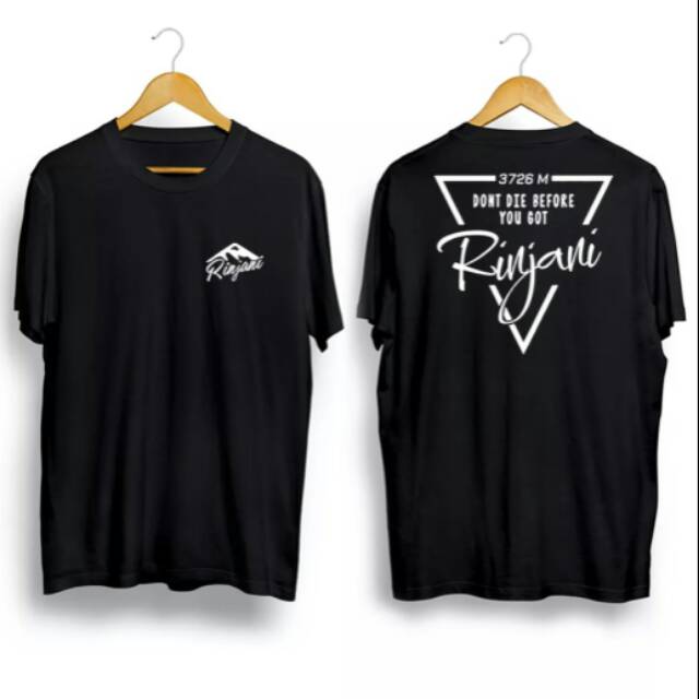 Kaos sablon gunung rinjani