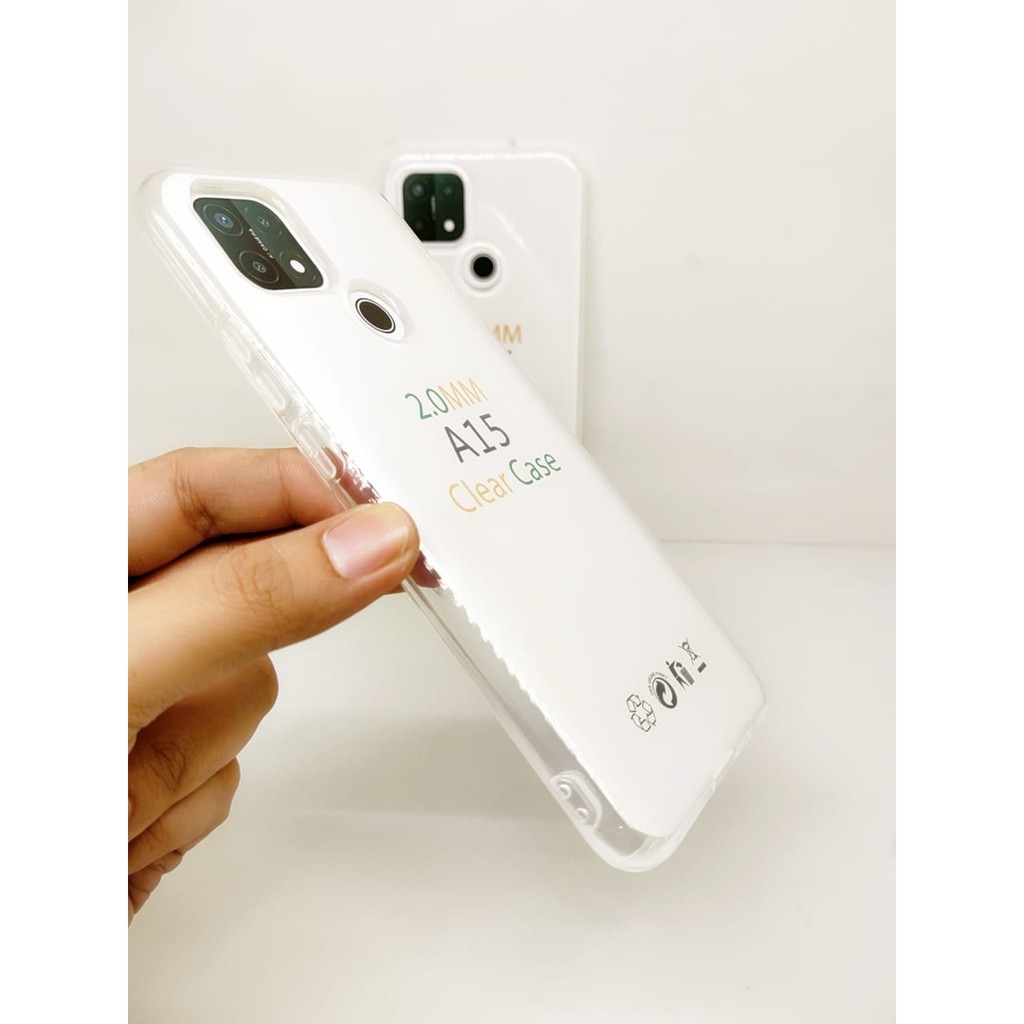 Soft Case OEM Transparan Oppo A15 6.52 Inchi Clear Ultra Thin TEBAL 2.0mm SUPER CLEAR