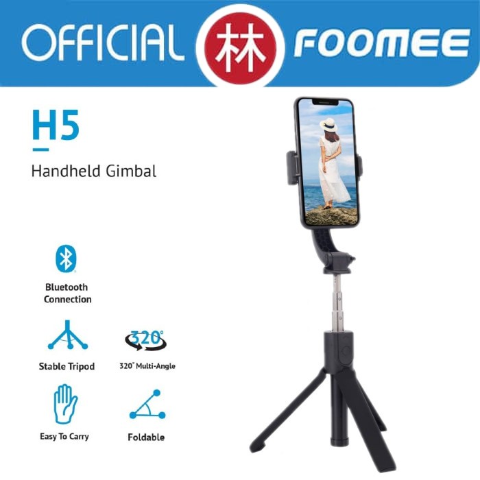 Foomee H5 Handheld Gimbal Stabilizer Smartphone MultiFungsi