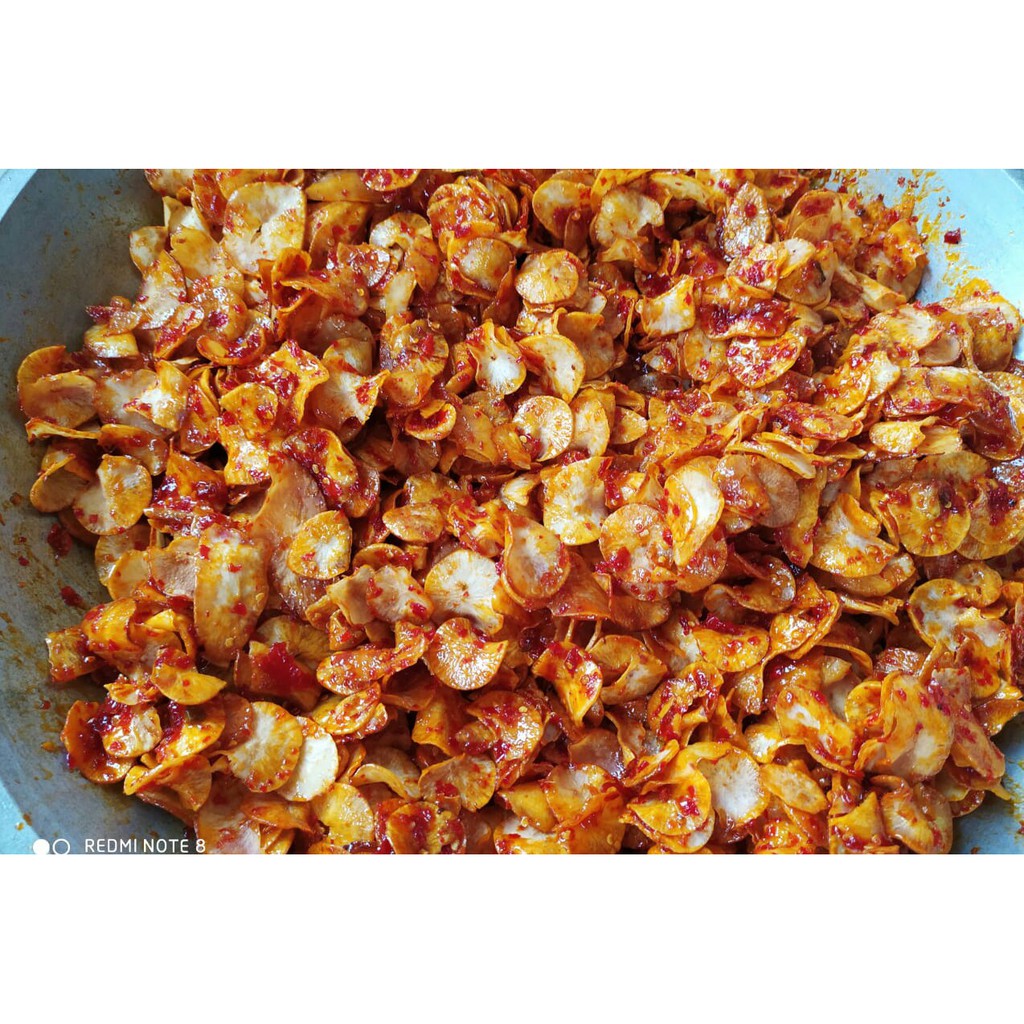 

TERMURAH Keripik singkong balado dengan CABAI ASLI 250 gram