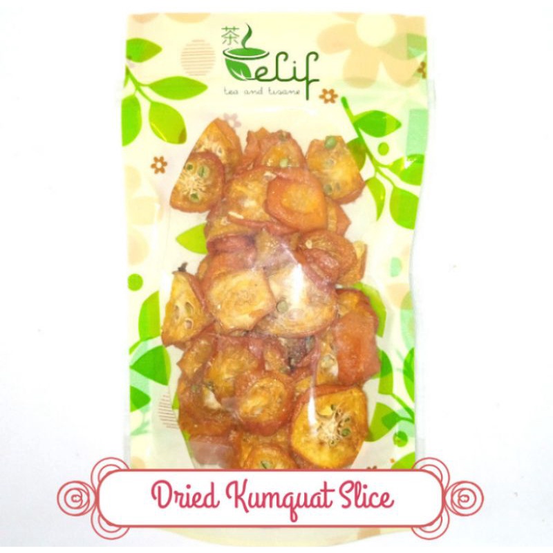 

ELIF DRIED FRUITS Golden Mini Orange Dried Fruit Tea Kumquat Slices Jeruk Nagami Kering