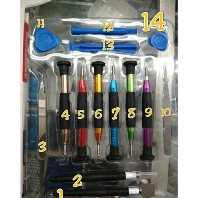 Obeng satu set 1688 obeng tools tolset lengkap alat pembuka hp alat servis dll