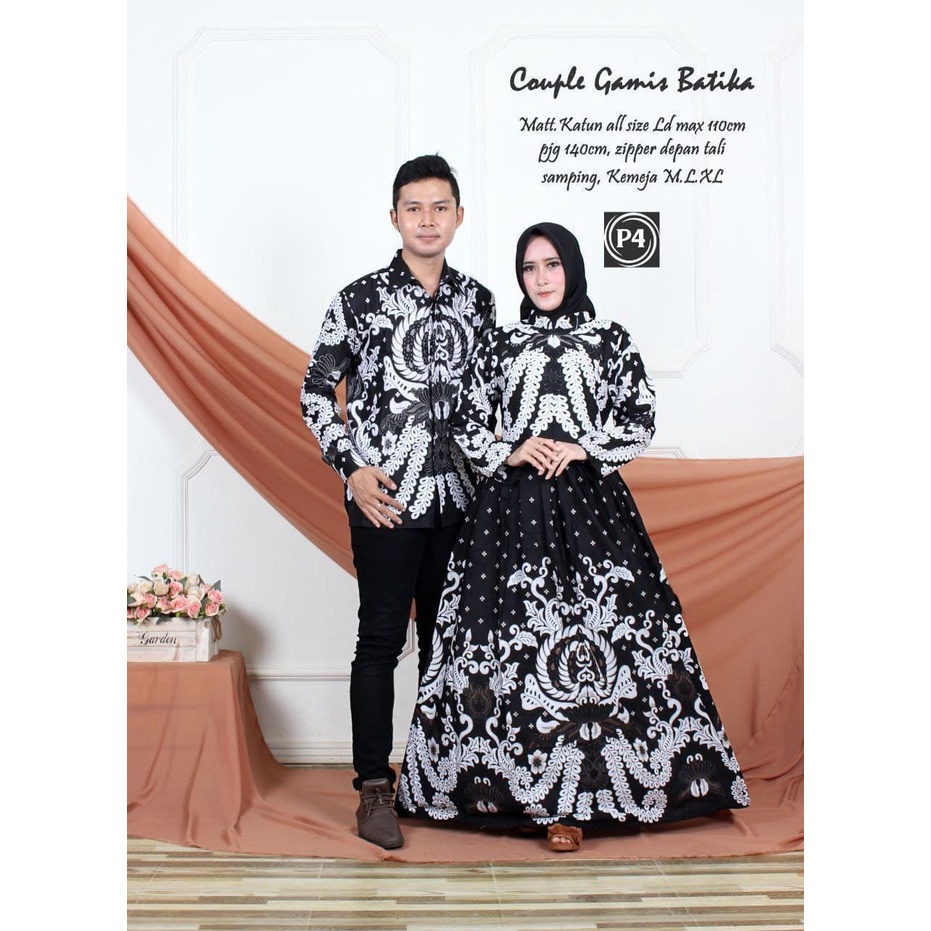 Batik Couple keluarga sania ruffle ori ndoro jowi dnt motif gurita putih