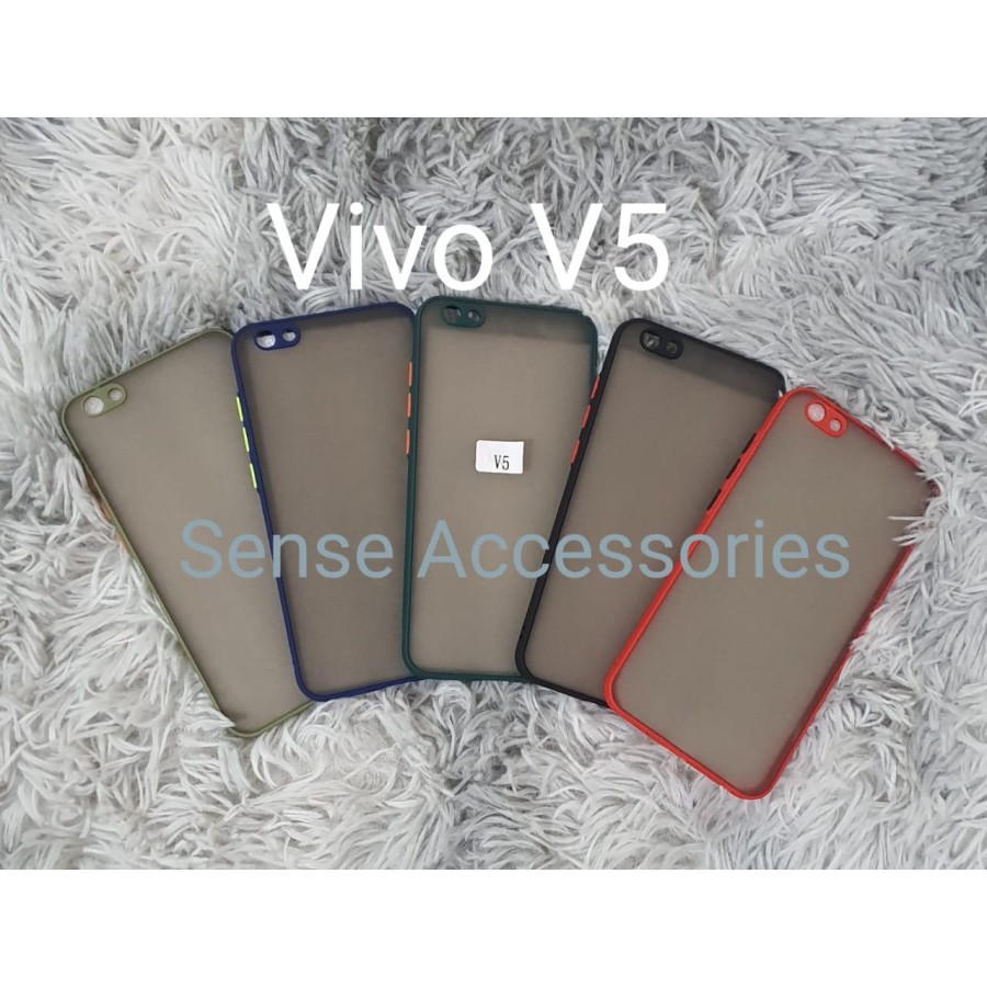 VIVO V5 Y67 V5 LITE Case Dove Matte Mychoice Transparan Slim Case Fuze Macaron