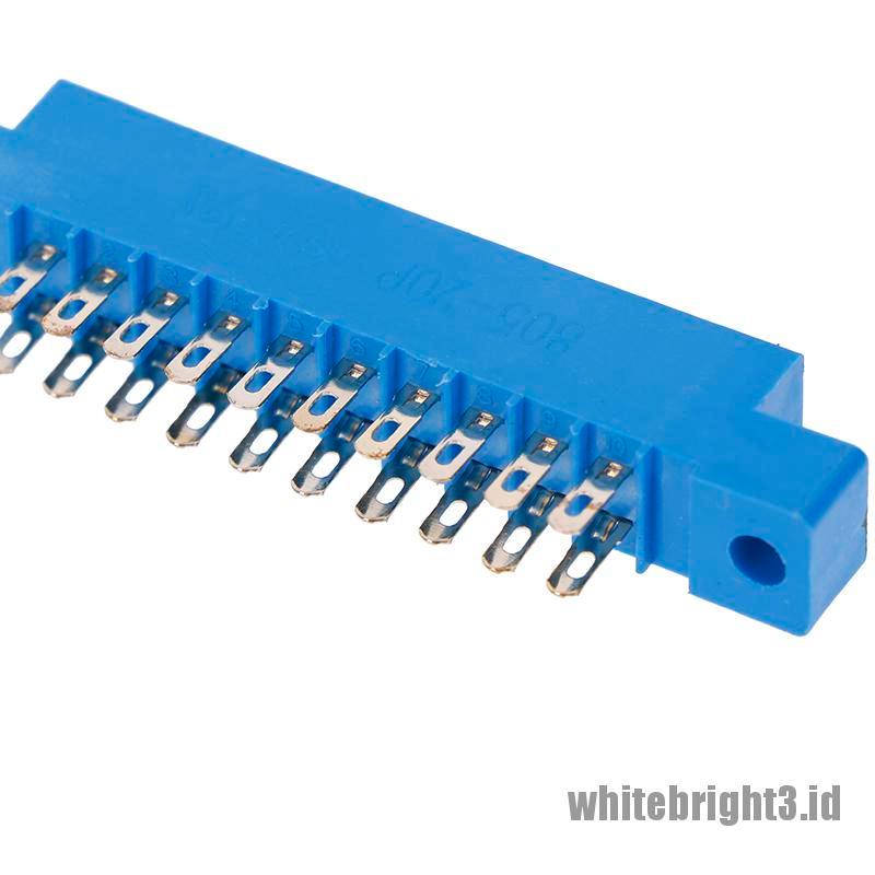 &lt; White3 &gt; 1pc 805 Series 3.96mm Pitch PCB Slot Kartu Solder Konektor Tepi 8-72