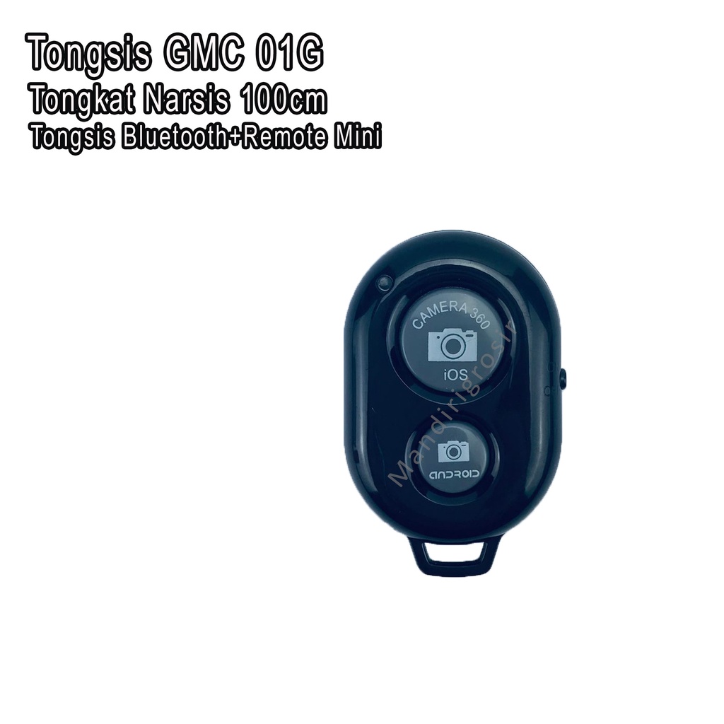 Tongsis 01G *Tongsis GMC * Tongkat Narsis * Tongsis Bluetooth+Remote Mini