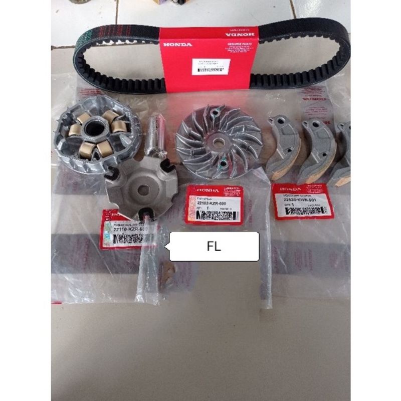 PAKET KAMPAS GANDA CVT HONDA VARIO FI 125 OLD, VARIO 125 OLD,KODE KZR-KWN