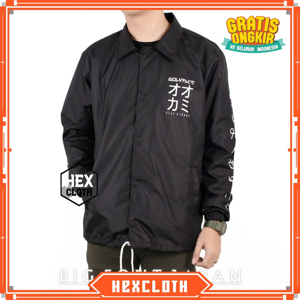 Jaket Taslan Coach Cowo Japan Brand Wolv