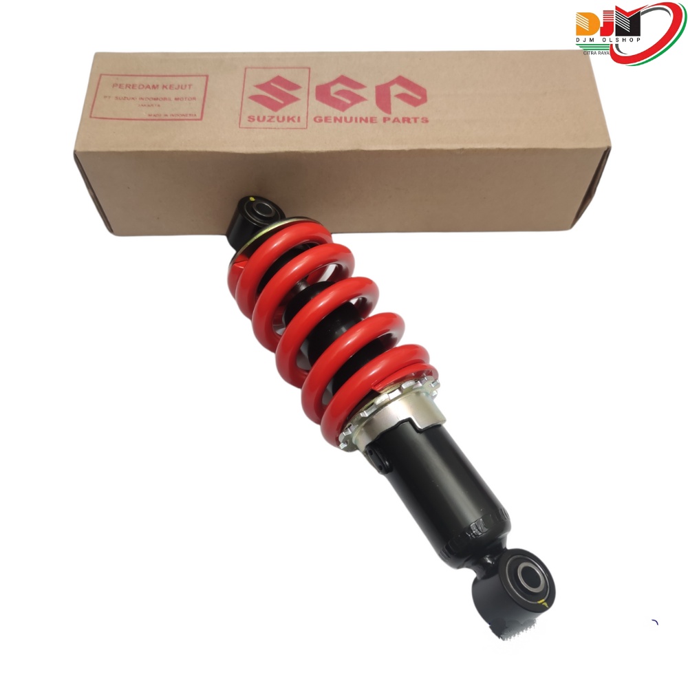 Monoshock Shockbreaker Suzuki Satria 2TAK Hiu Lumbah Original SGP 62100-21D20-W6L Warna Merah