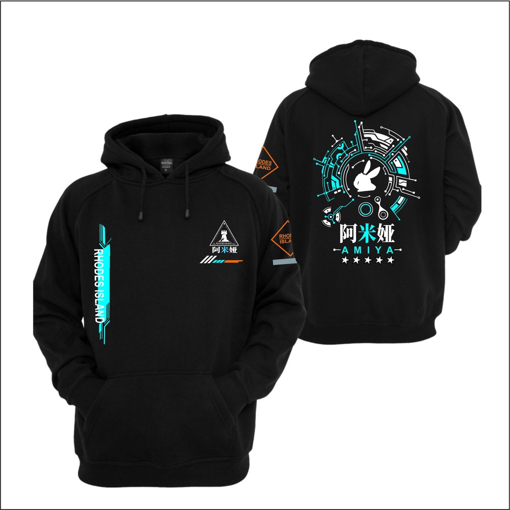 Jaket Hoodie jumper Arknights Amiya Rhodes Island