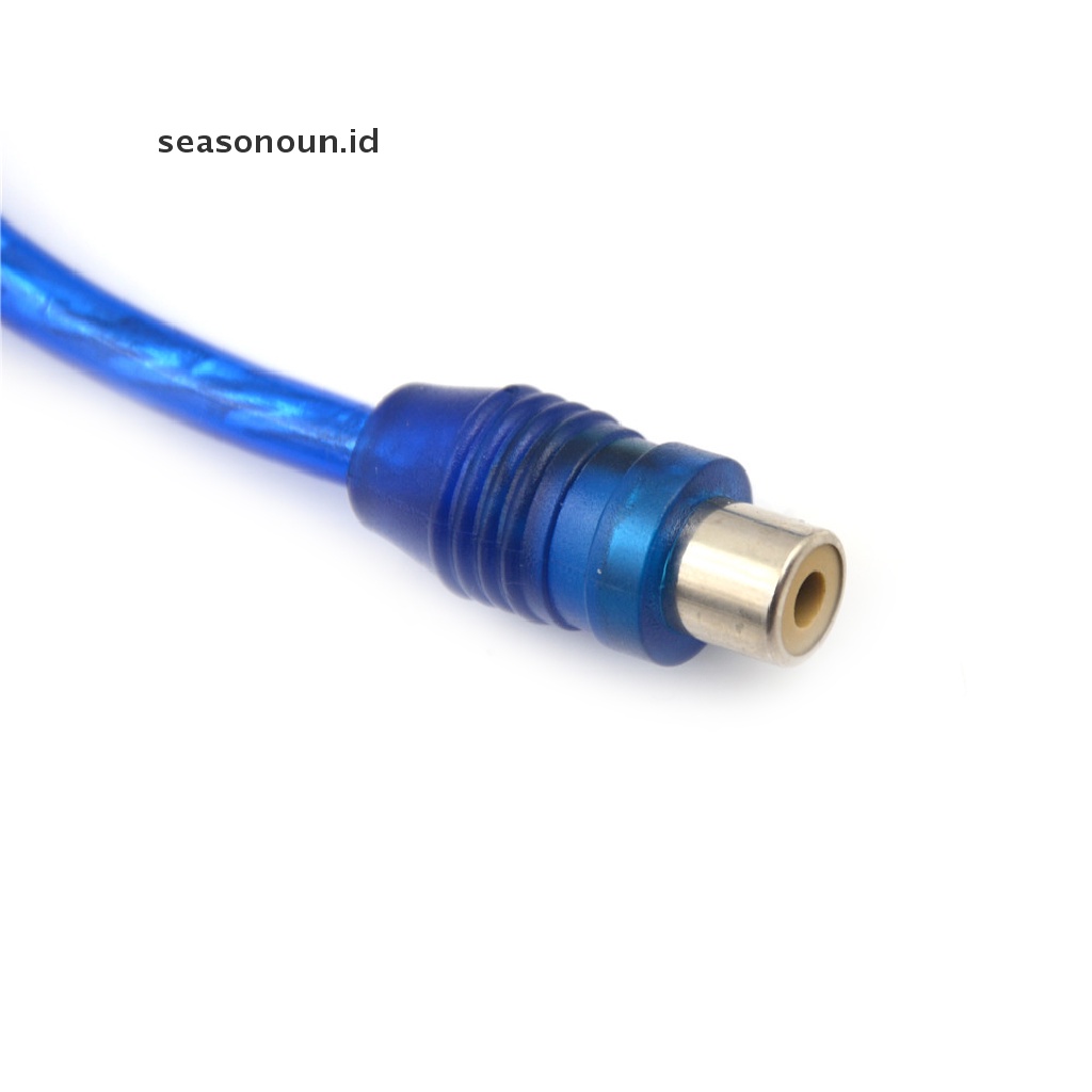 【seasonoun】 1 RCA Female To 2 Male Splitter Stereo Audio Y Adapter Cable Wire Connector  .