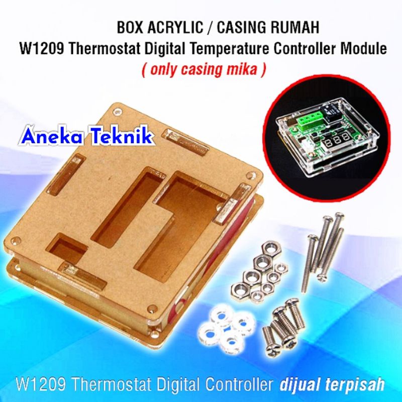 Box Acrylic / Casing Rumah W1209 Thermostat Digital Temperature Modul