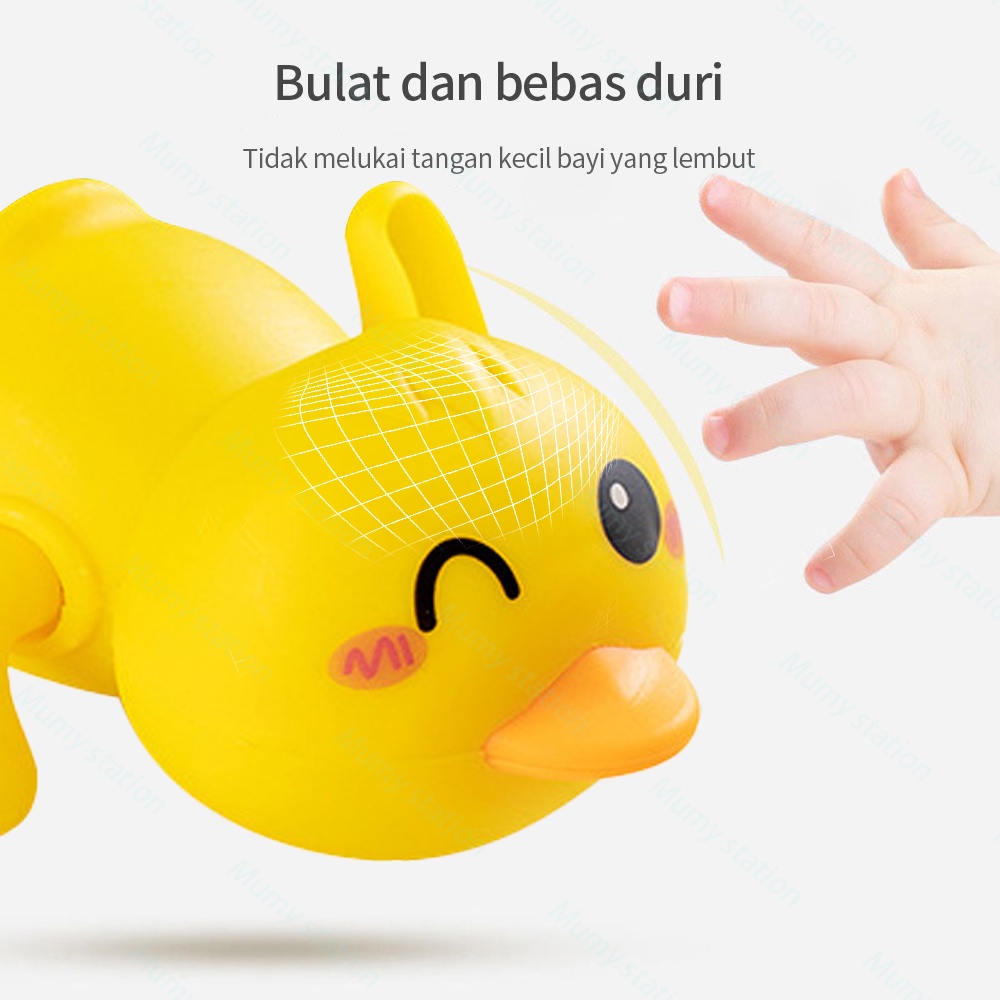 Mumystation Mainan mandi bayi Jarum Jam Mainan Renang Bebek