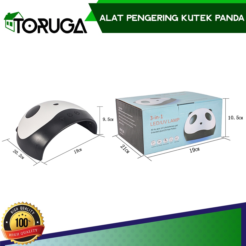 Pengering Kutek Kuku Gel 36W Lampu UV LED Nail Art Dryer Panda Design