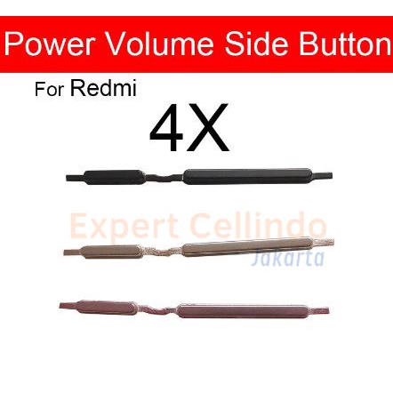 Tombol Luar On Off Volume Xiaomi Redmi 4X High Quality Sparepart HP Xiaomi